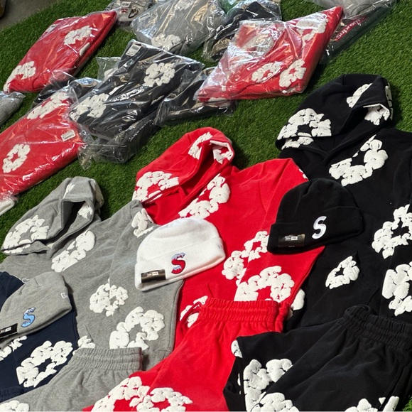 Denim tears sets hoodies / sweatpants - Picture 2 of 5